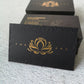 Luxury gold foil business cards,black paper letterpress gold foil name card