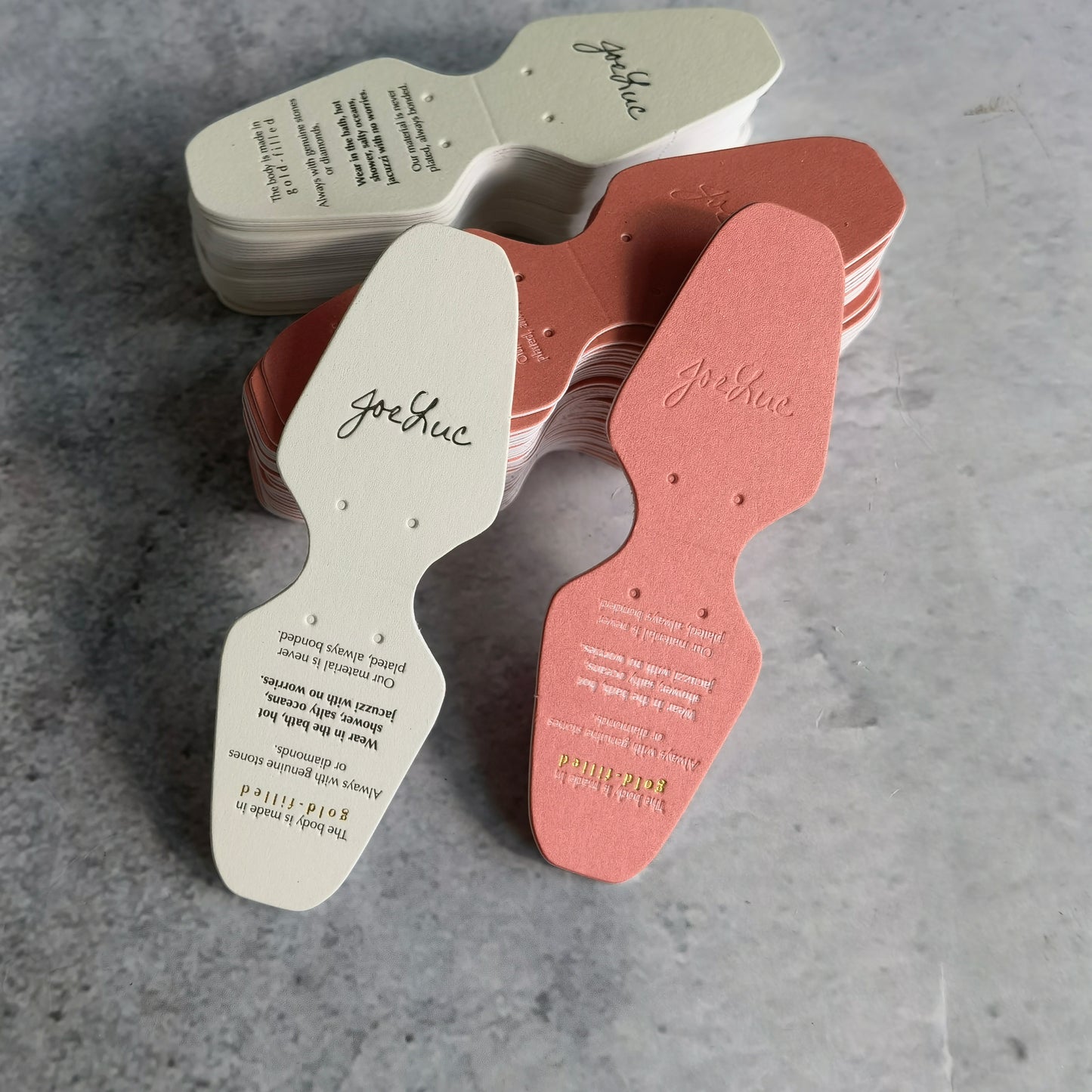 Customized Matt Cardboard Hang Tag Garment Accessories Clothing special paper cardboard tag With Embossed Hangtags