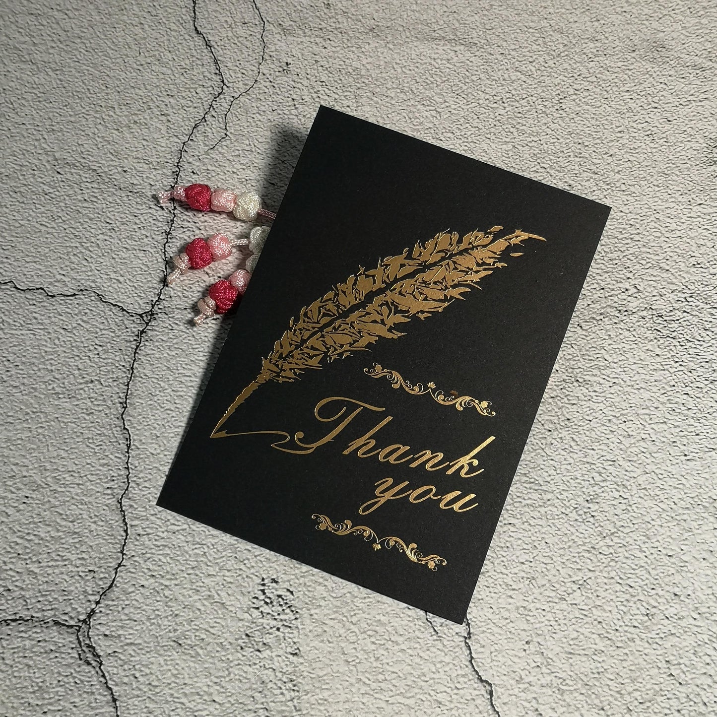 Custom Gold Foil Letterpress Business Gift card/Custom Thank You Cards Printing New Design Thank You Cards
